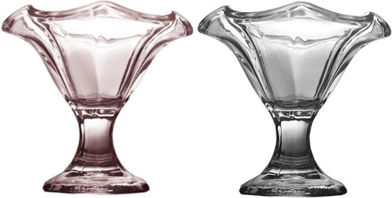Dessertgläser Eisschalen Dessertservierbecher Leichtes Design 160 Ml Transparent
