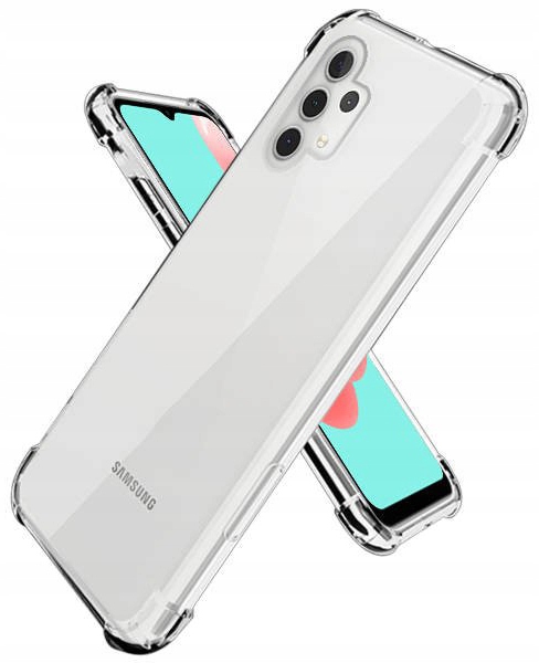Schutzhülle Für Samsung Galaxy A32 5g, Stoßfest, Transparent + Glas