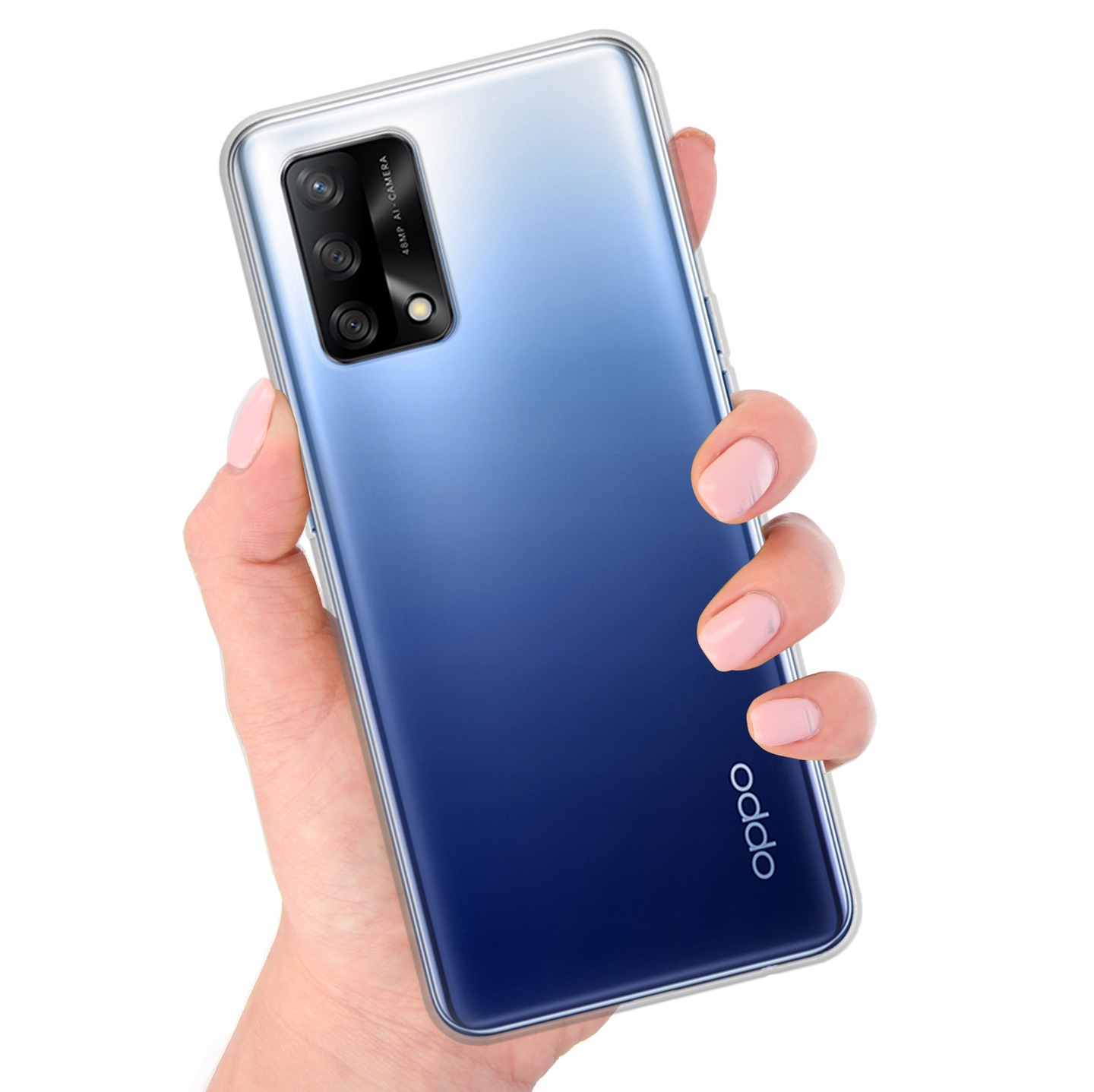 Schutzhülle Für Oppo A54 5g / A74 5g / A93 5g, Transparent, Schlank Und Dünn + Glas