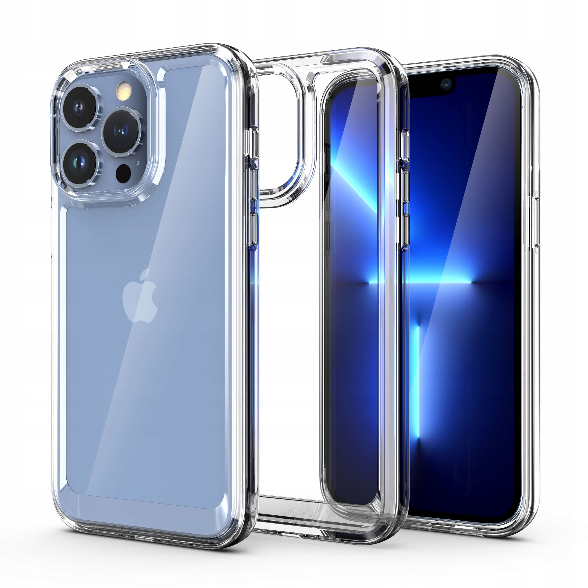 Schutzhülle Für Iphone 13 Pro Max, Transparente, Schlanke Rückseite + Glas