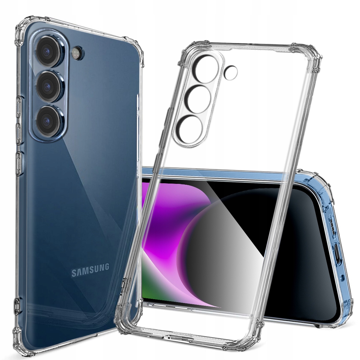 Schutzhülle Für Samsung Galaxy S23 Plus: Stoßfeste Rückseite + Glas