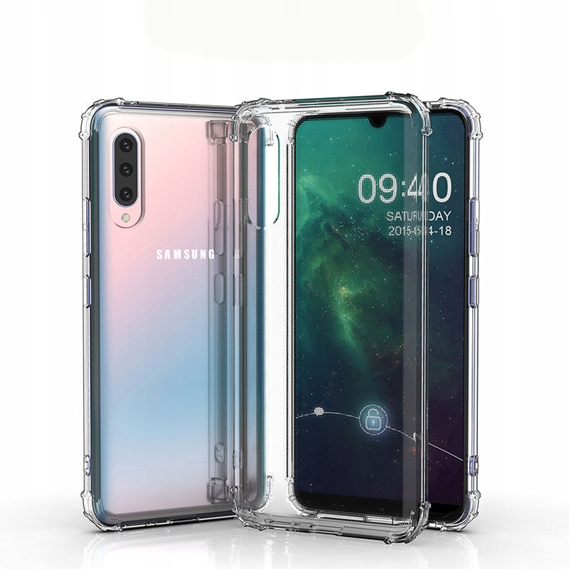 Schutzhülle Für Samsung A20e (sm A202f) – Stoßfeste, Transparente Rückseite + Glas