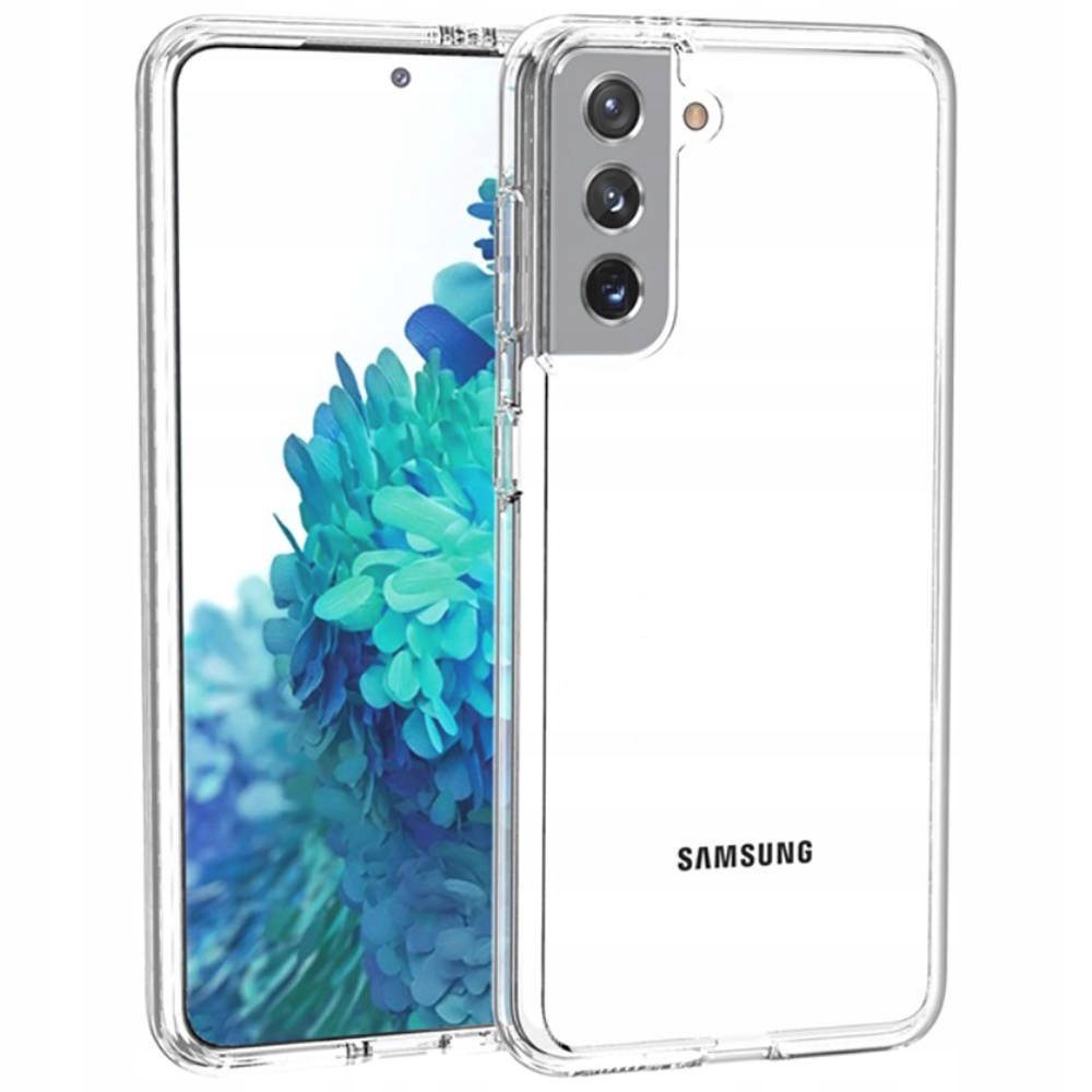 Hülle Für Samsung Galaxy S21, Transparente Rückseite, Ultradünn + Glas