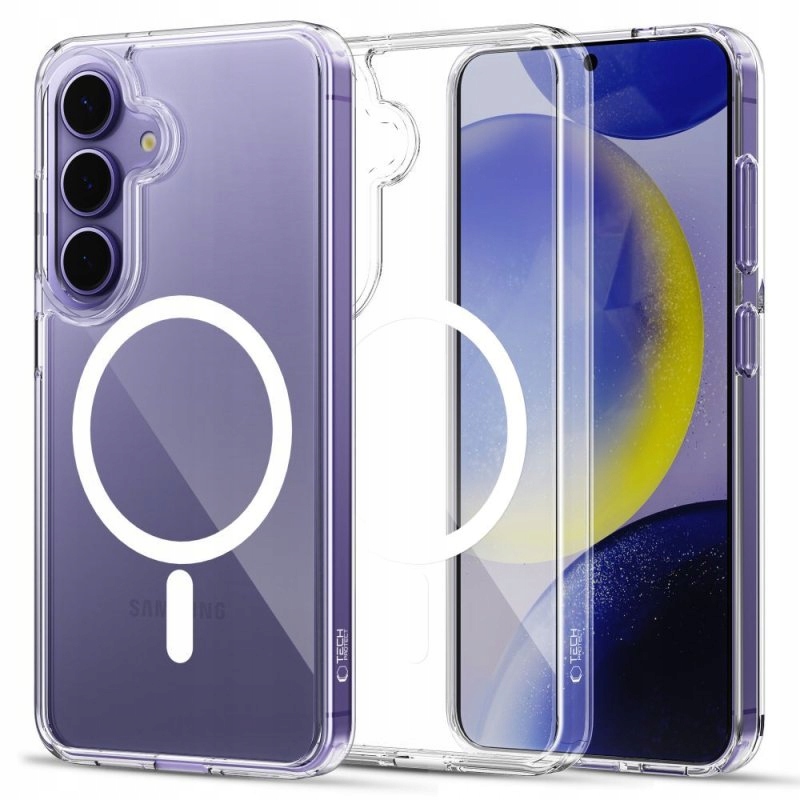 Schutzhülle Für Samsung Galaxy S25 Fe Mit Verstärkter Rückseite Für Magsafe Clear Case + Glas
