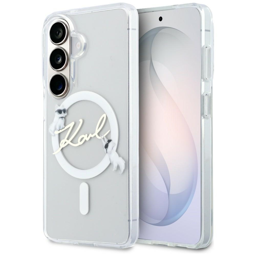 Karl Lagerfeld Iml Kc Script Magsafe Hülle Für Samsung Galaxy S26 Transparent