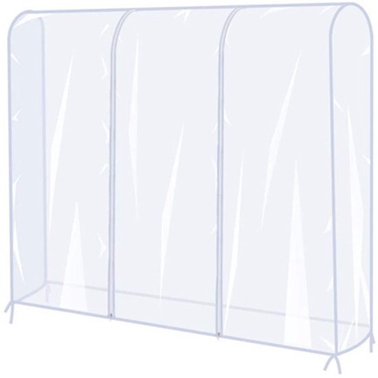 Kleiderständerabdeckung – Schutzhülle Für Kleidung – Kleideraufbewahrung – Staub- Und Wasserdicht – 180 X 50 X 150 Cm – Transparent