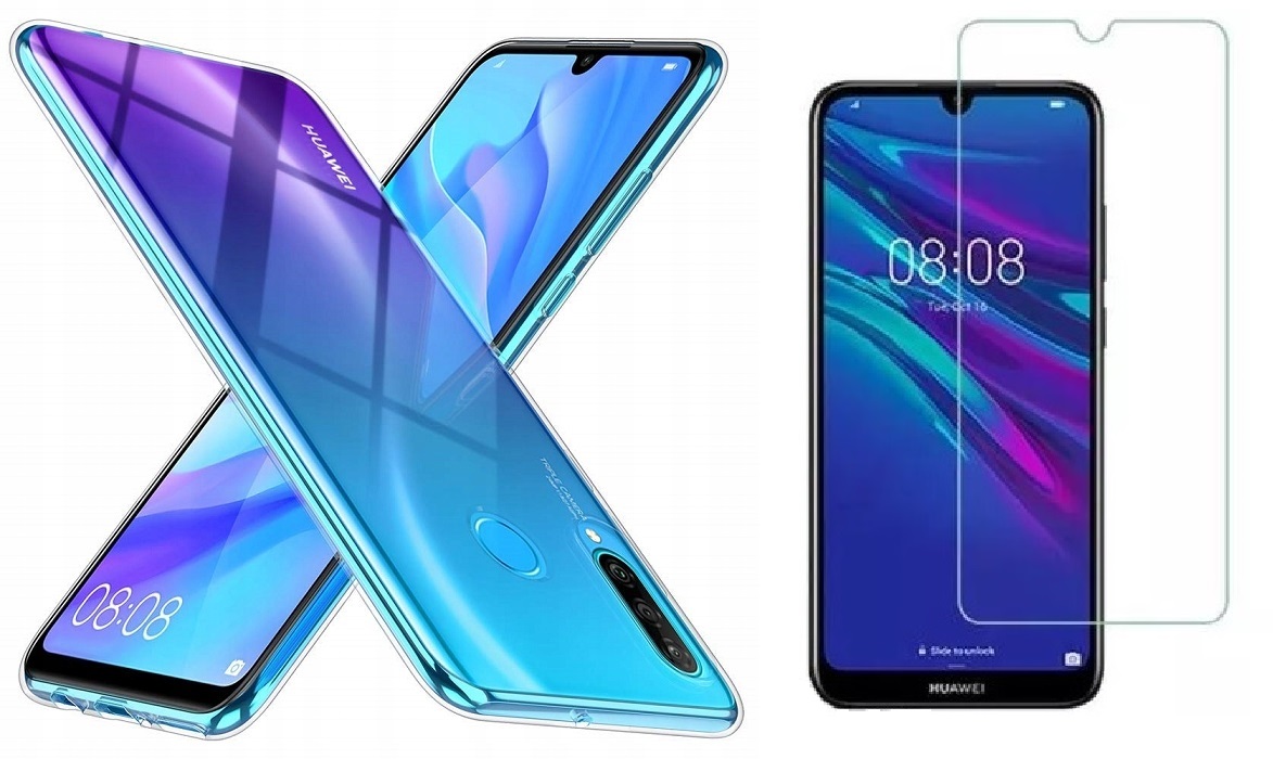 Rückseitenschutzhülle Für Huawei P30 Lite, Farblos + 9h-glas