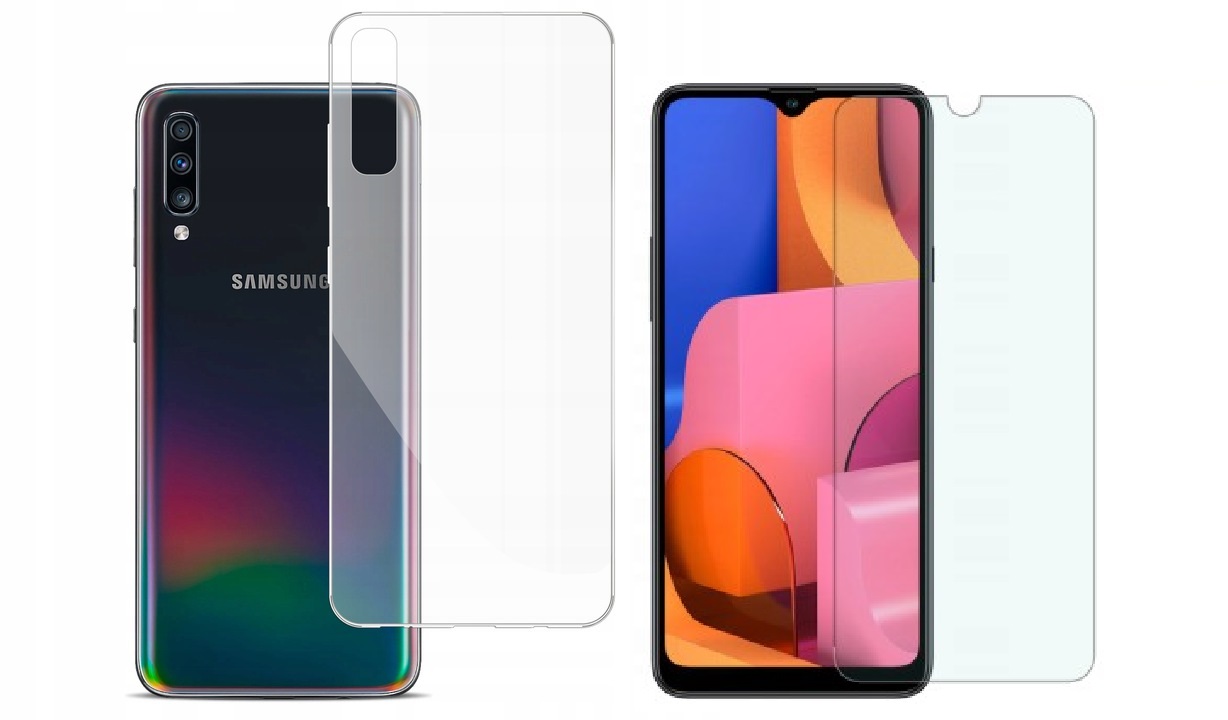 Rückseite Für Samsung Galaxy A70, Farblos + 9h-glas