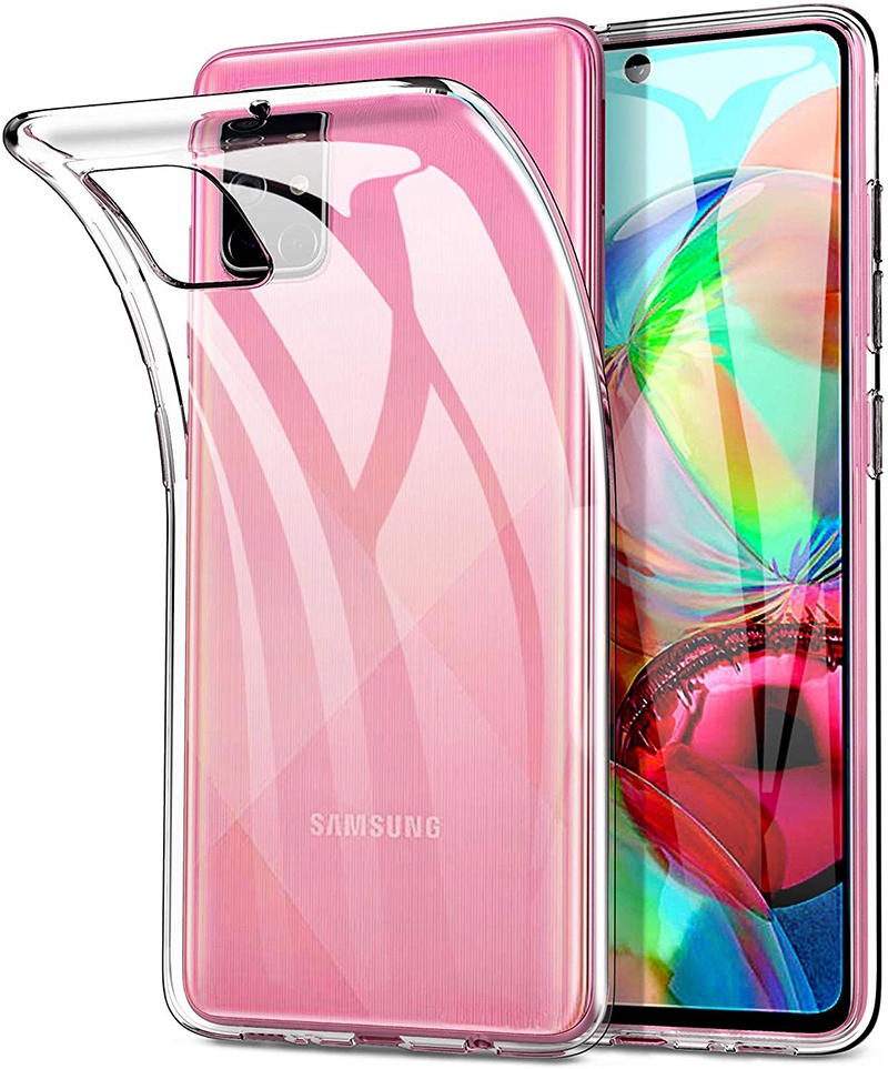 Schlanke Hülle Für Samsung Galaxy A51, Transparente Hülle, Transparente Rückseite + Glas