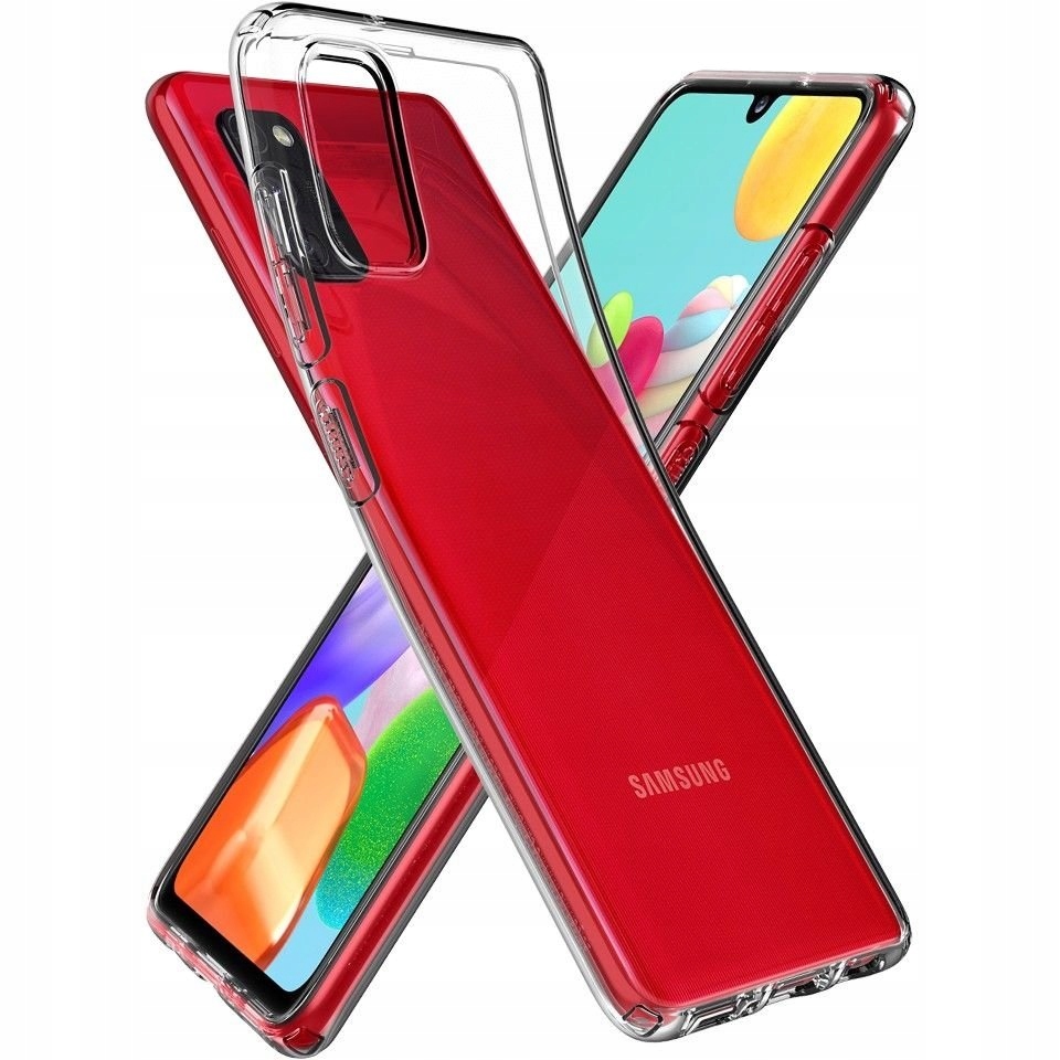 Schlanke Hülle Für Samsung Galaxy A41, Rückseite Transparent + Glas