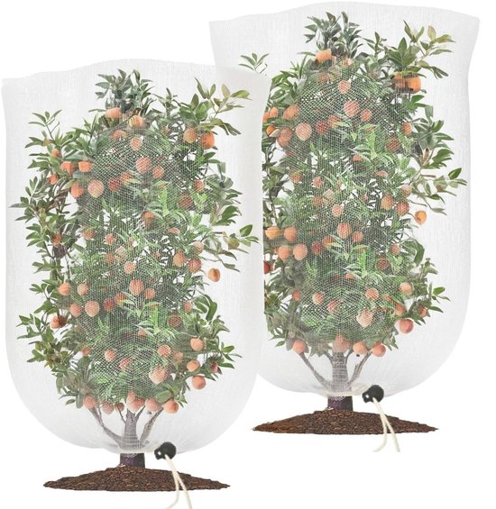 Dailygoods – Pflanzenschutznetz, 2-teilig – Insektenschutznetz – Vogelschutznetz – Gemüsenetz – Uv-beständig – 100 X 150 Cm