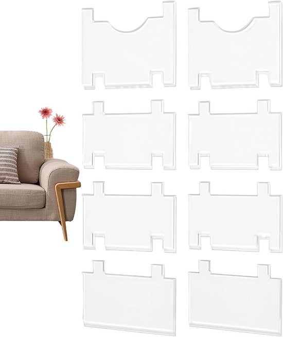 Möbelabstandshalter Sofastopper Wandschutz Flexible Raumlösung 2 Stück Transparent