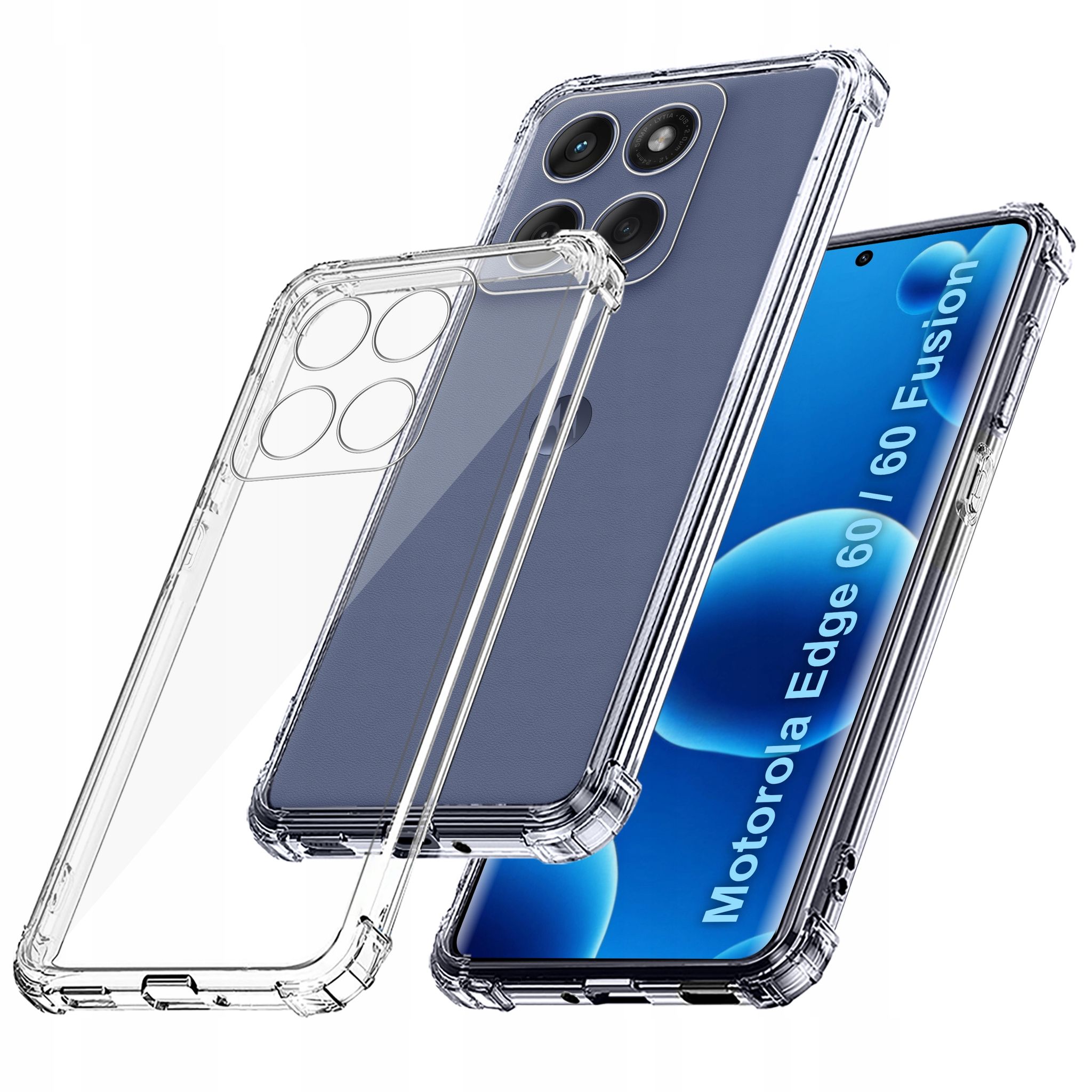 Schutzhülle Für Motorola Edge 60 60 Fusion Armor Case Siliziumgummi + Glas