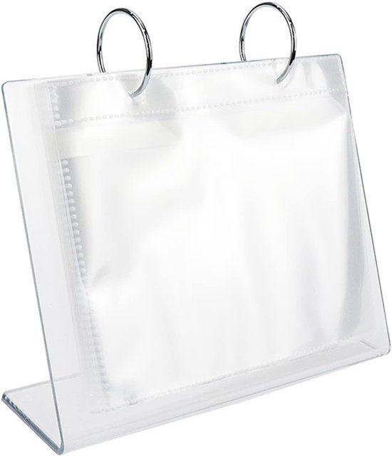 Fotoalbum Einsteckhüllen Kristallklar Plattenhalter, Fotorahmen Mit Klappdeckel, Transparente, Freistehende Fotorahmen, Horizontale, Doppelseitig