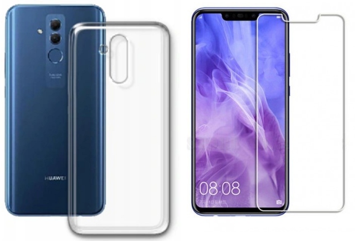 Transparente Rückseitenschutzhülle Für Huawei Mate 20 Lite + Glas