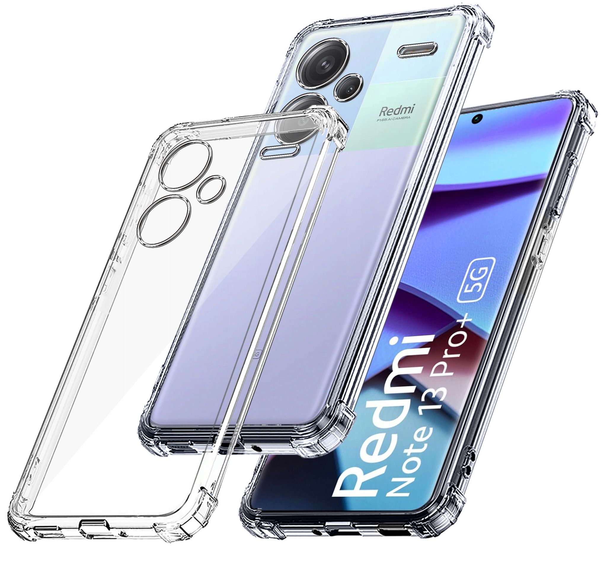 Schutzhülle Für Xiaomi Redmi Note 13 Pro Plus 5g, Stoßfest, Transparent