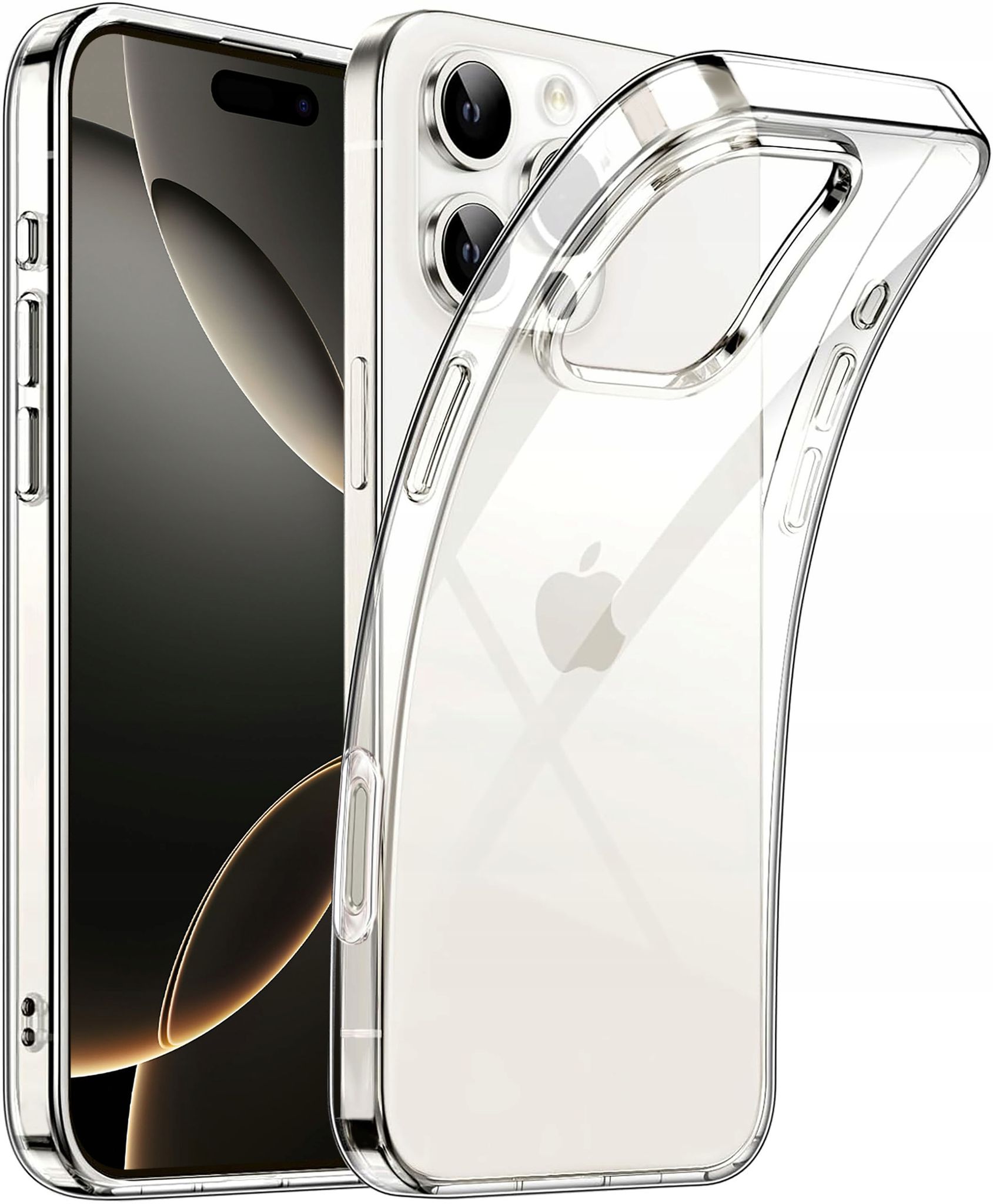 Hülle Für Iphone 16 Pro Max, Schlank, Transparent, Mit 9h-glas