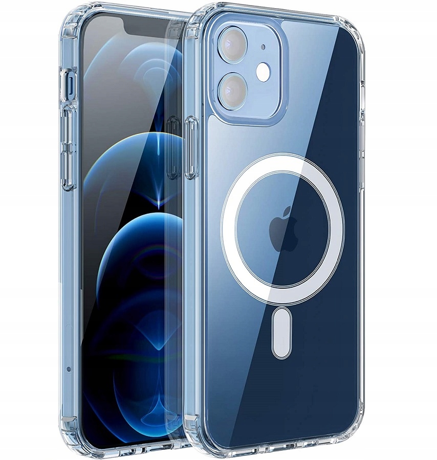 Schutzhülle Für Iphone 12, 360° Verstärkt, Für Magsafe Clear Case + 9h Glas