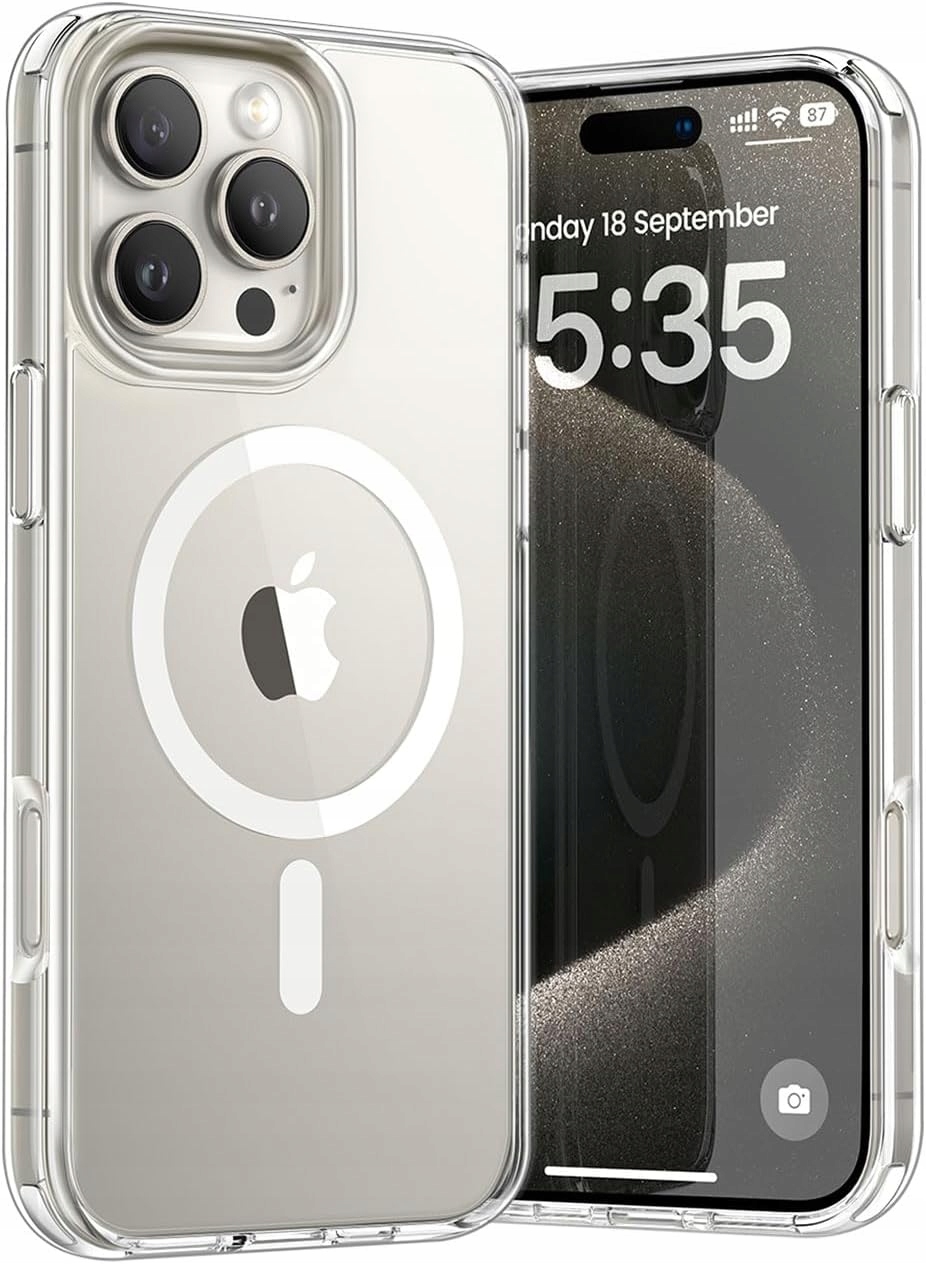 Verstärkte Hülle Für Apple Iphone 16 Pro Mit Magsafe Clear Shock Case + Glas