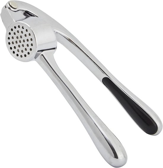 Knoblauchpresse/ingwerpresse – Küchenhelfer – Zutaten Schnell Zerkleinern – Spülmaschinenfest – 16 Cm – Silberfarben