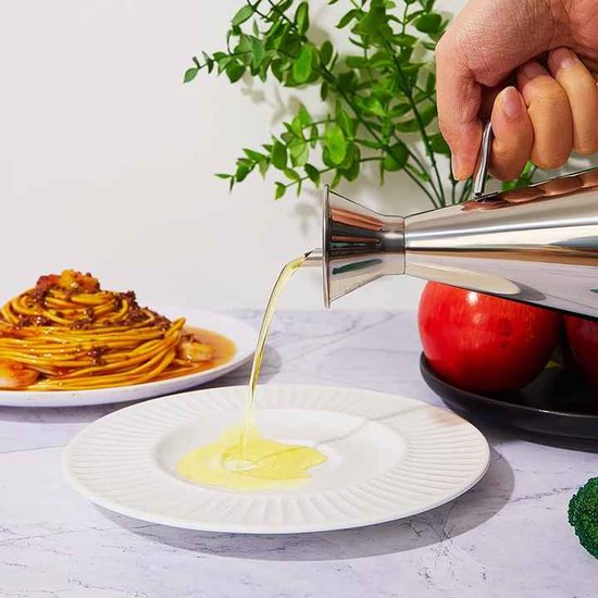 Ölkanne Aus Edelstahl Silberfarben Küchenutensil