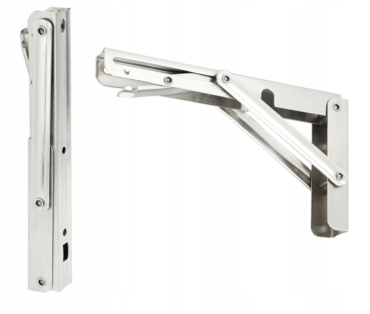 2x Klappbare Tischplattenhalterung - Robust - 450 Mm Edelstahl Tmy
