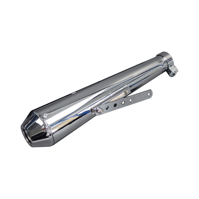 Universeller Silberner Motorradauspuff