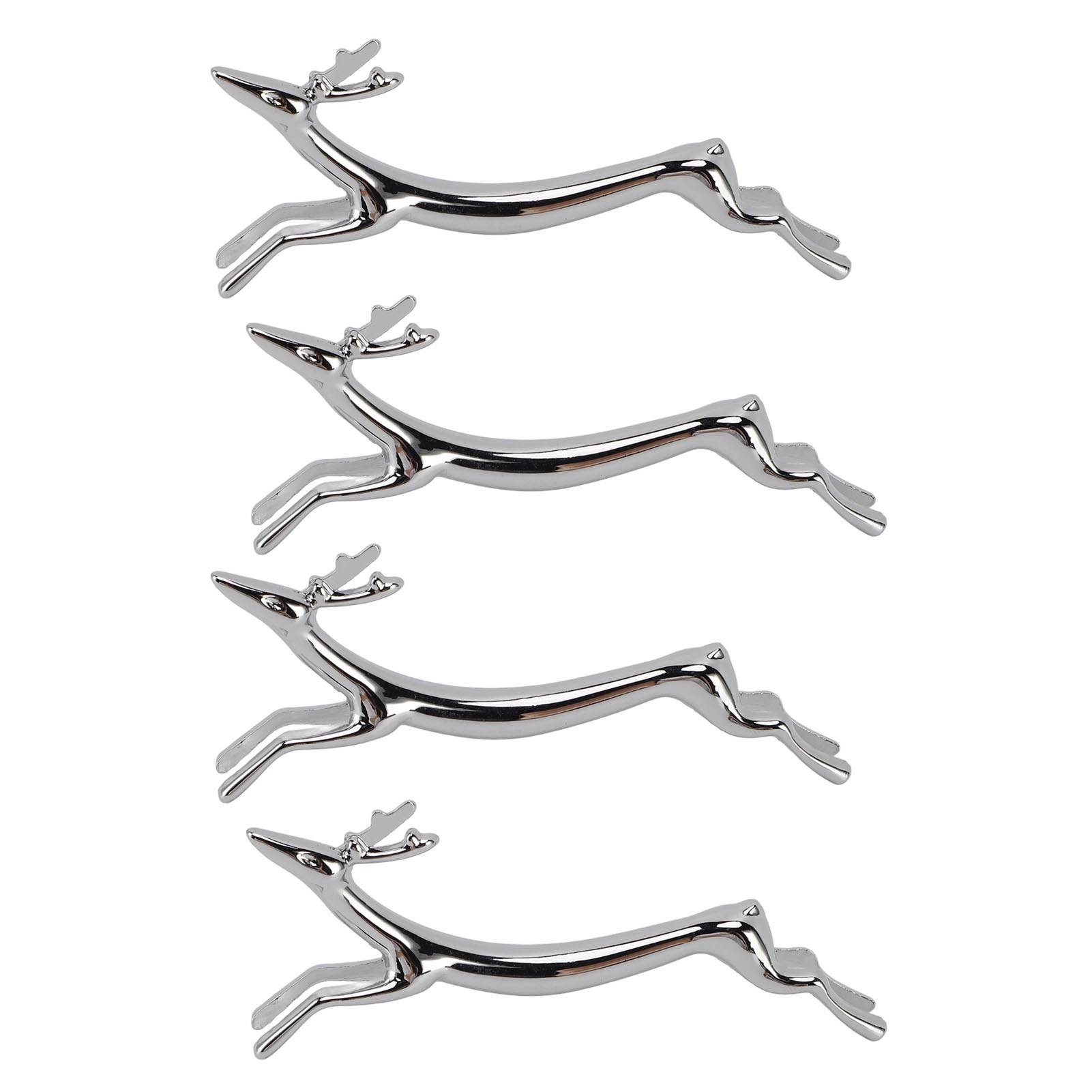 Silberbesteckablage Aus Polierter Und Galvanisierter Zinklegierung In Tierform, Vielseitige Halterung Für Gabeln Und Löffel (hirsch).