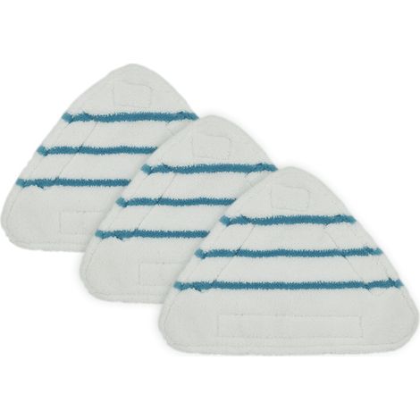 3-teiliges Dampfmopp-set, Dreieckiger Klebemoppkopf, Mikrofaser-mopptuch-set