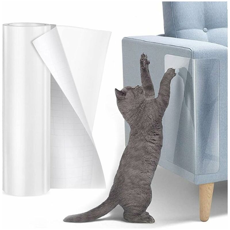 0 – Kratzfester Sofaschutz Für Katzen, 30 Cm X 5 M – Hochwertiger, Transparenter Pvc-aufkleber – Hohe Kratzfestigkeit – Einfache Montage – 30 Cm X 5 M