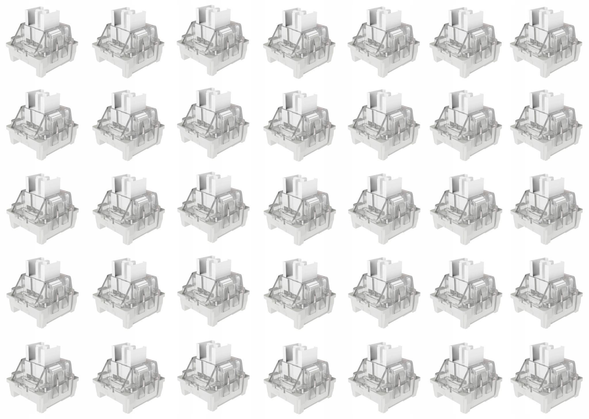 Attack Shark Glazed Switch Linear 35 Stück Schalter Für Mechanische Tastaturen