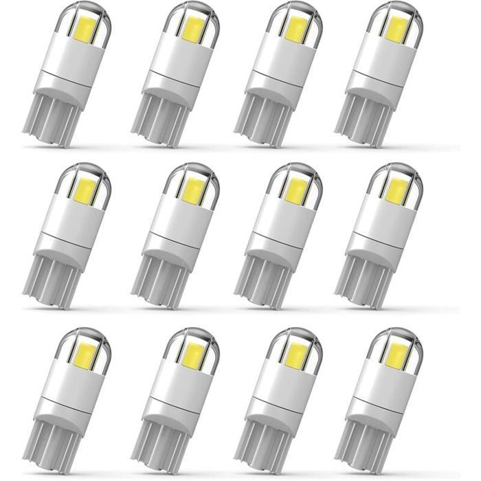 12 194 Led-autolampen, 3030 Chipsatz, 2 Smd T10 194 168 W 5w Led-keillampen, 1,5w 12v, Autoscheinwerfer.