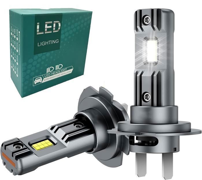 H7 Led-lampen, Csp-chips, 6500k Farbtemperatur, 500% Helligkeit, H7 Led-autolampen, Geeignet Für Fern- Und Abblendlicht, Außenlampen (2 Lampen).