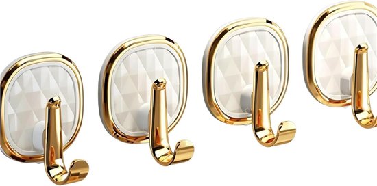 Set Mit 4 Selbstklebenden Handtuchhaken Zur Wandmontage, Zum Aufhängen Von Handtüchern, Kleidung, Taschen, Für Bad Und Küche (weiß)