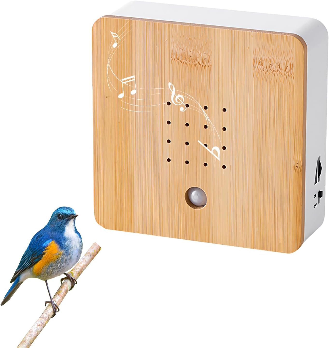 Bird Chirping Motion Sensor Box: Natural Sounds Box Bird Singing Motion Sensor Bird Sounds Box With Wall Mount For Bathroom Spa Guest Toilet And Relaxation
