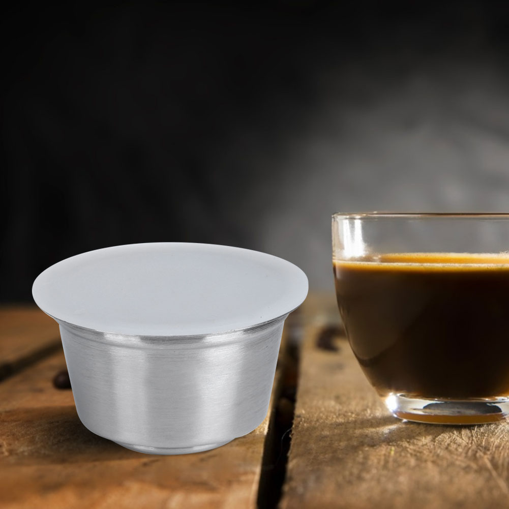 Wiederverwendbare Kaffeekapsel Aus Edelstahl, Kompatibel Mit Der Dolce Gusto Kaffeemaschine (weiß).