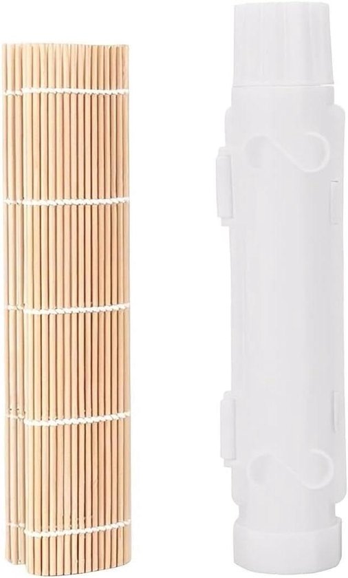 Sushi-set – Reisbällchenformer – Sushi Selber Machen – Inklusive Matte – Weiß