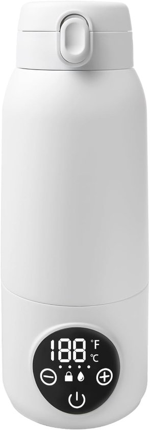Flaschenwärmer – Milch Erwärmen – Füttern Unterwegs – Präzise Temperaturregelung – 500 Ml – Weiß