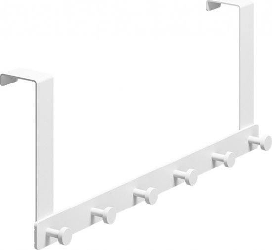 Metall Türgarderobe 6 Türhaken Weiß Türhaken Türhänger Garderobe Türhänger Organizer Türhänger Garderobe Für Handtücher Und Kleidung Wandgarderob