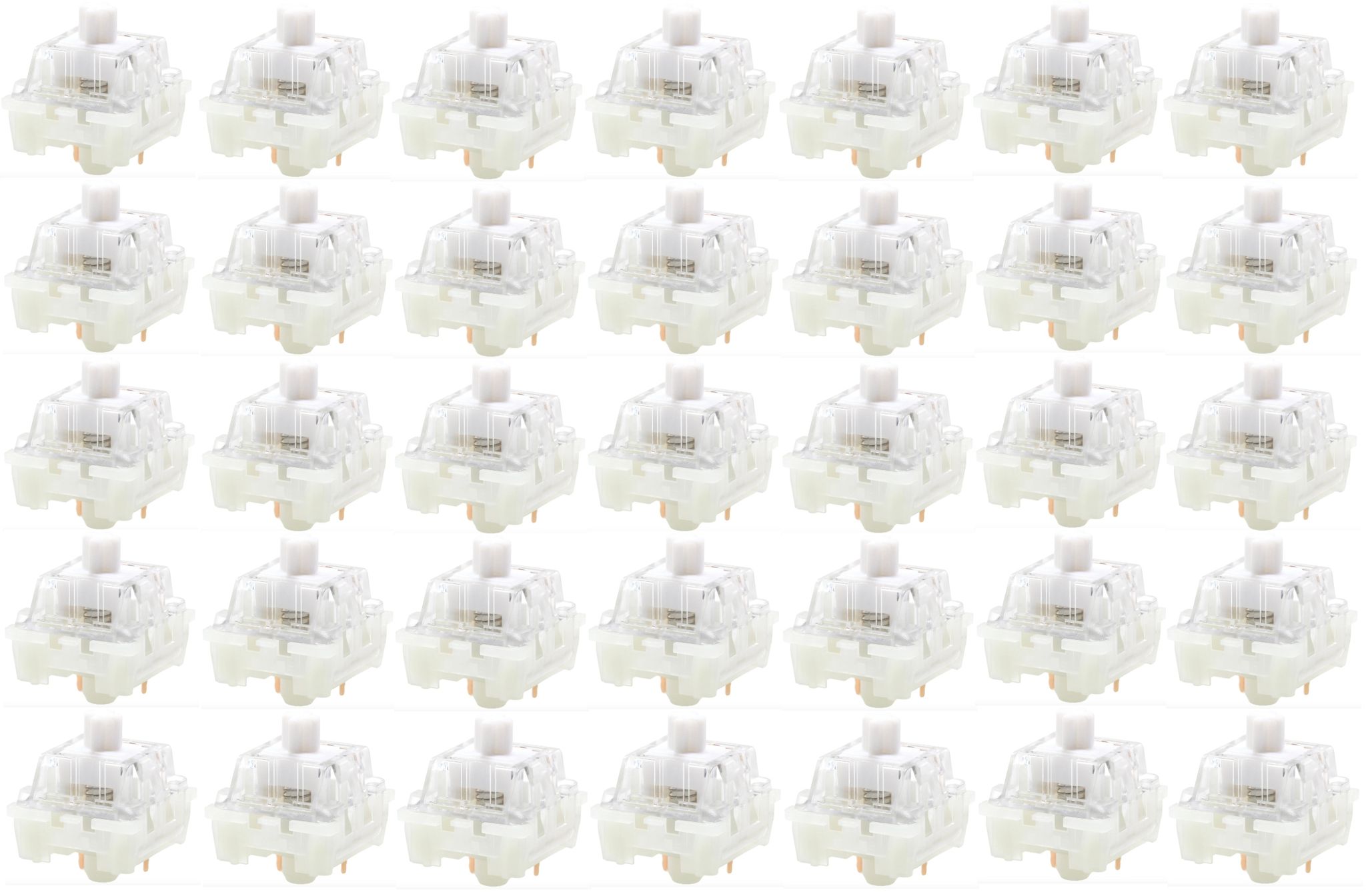 Ktt Kang White V3 Schalter, 35 Stück, Für Geschmierte Mechanische Tastaturen