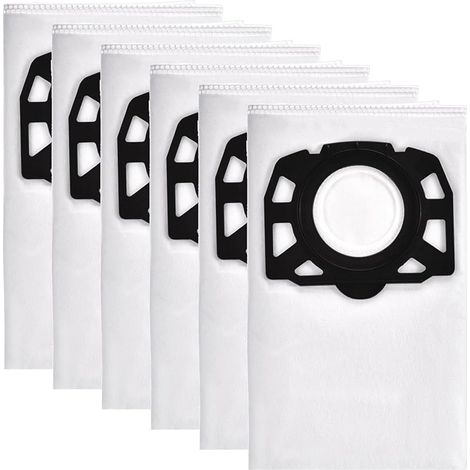 6 Staubsaugerbeutel Für Wd4, Wd5 Und Wd6 Premium, Filterbeutel Passend Für Nass- Und Trockensauger Mv4, Mv5 Und Mv6 2.863-006.0