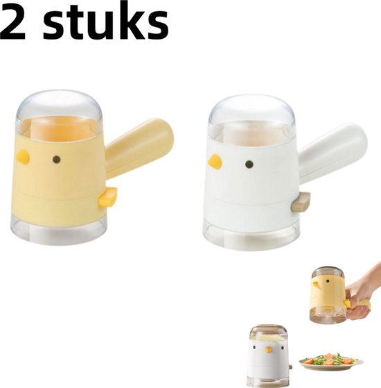 Stück Gewürzgläser Vogel Salzflasche, Portioniert Für Küchengewürze Staub Und Feuchtigkeitsgeschützt Weiß + Gelb