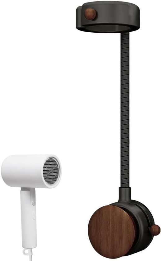 Haartrocknerhalterung – Haartrocknerständer – Badezimmer-organizer – 360° Verstellbar – L 10 X B 73 X H 271 Cm – Weiß