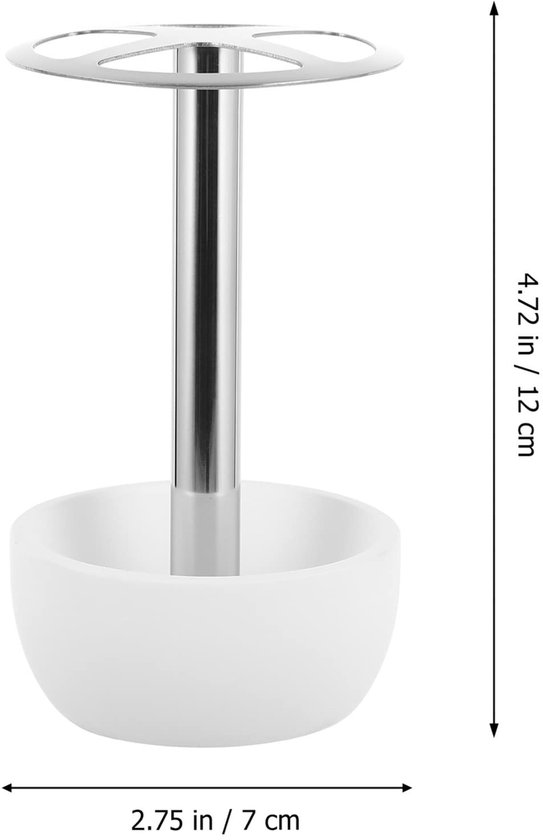 Zahnbürstenhalter Badezimmer Organizer Badezimmeraufbewahrung Freistehendes Design 1 Stück Weiß