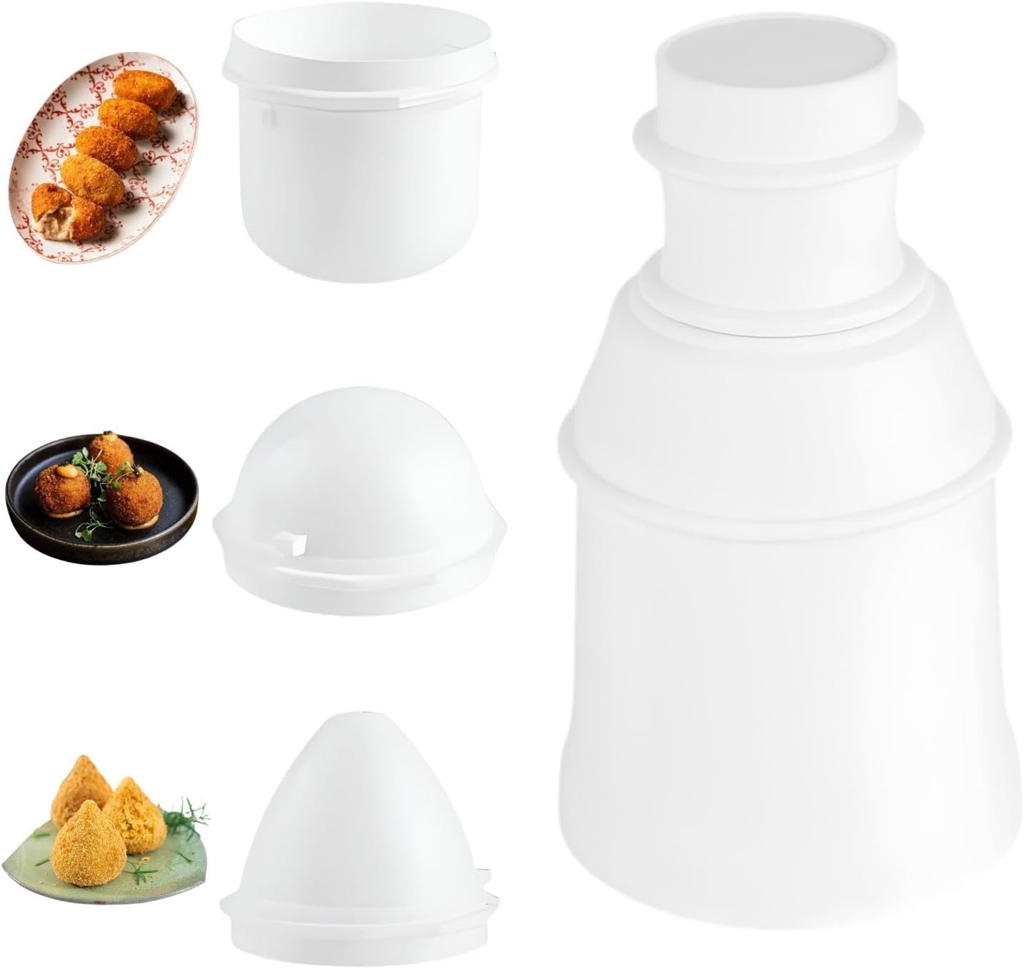 3-in-1 Reisbällchen-formenset: Arancini-form Für Runde Und Zylindrische Formen Mehrzweck-onigiri-form Für Sushi, Arancini, Fleischbällchen Und Reisbällchen