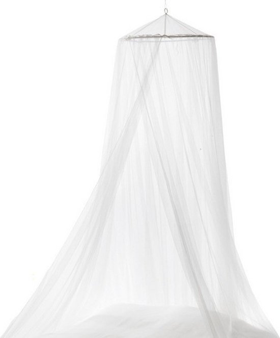 Moskitonetz Betthimmel, 250 X 60 X 1200 Cm Betthimmel Für Mädchenzimmer Insektenschutz Hängehimmel Für Erwachsene, Babys Und Camping, Weiß/geschl