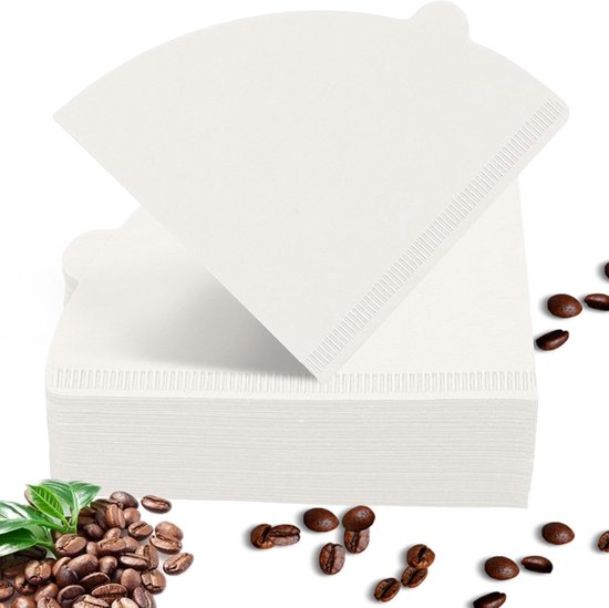 100 Stück Runde Kaffeefilterpapier Ersatzfilter 02 Kaffeefilter Kaffeepapierfilter Für Kaffeemaschinen Und Handfilter (weiß)
