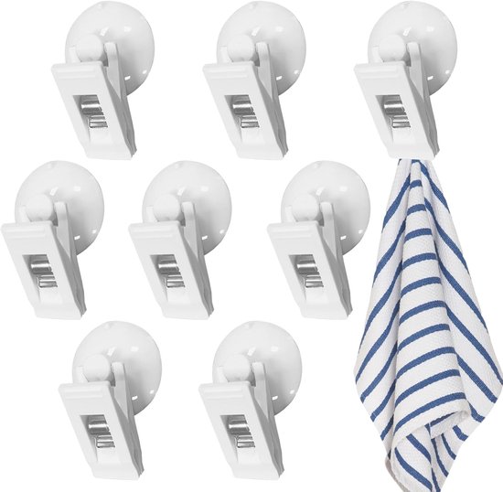 8 Türen, Saugnäpfe, Tür, Duschvorhang, Winddicht, Spritzschutz, Tür, Saugnäpfe Für Glasfenster (weiß)