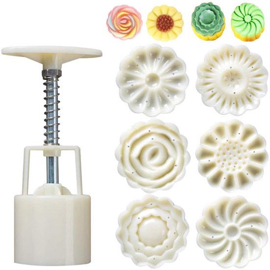 Kuchenform Set Mit 6 Ausstechformen Für Mond Und Kaffeekekse (weiß)