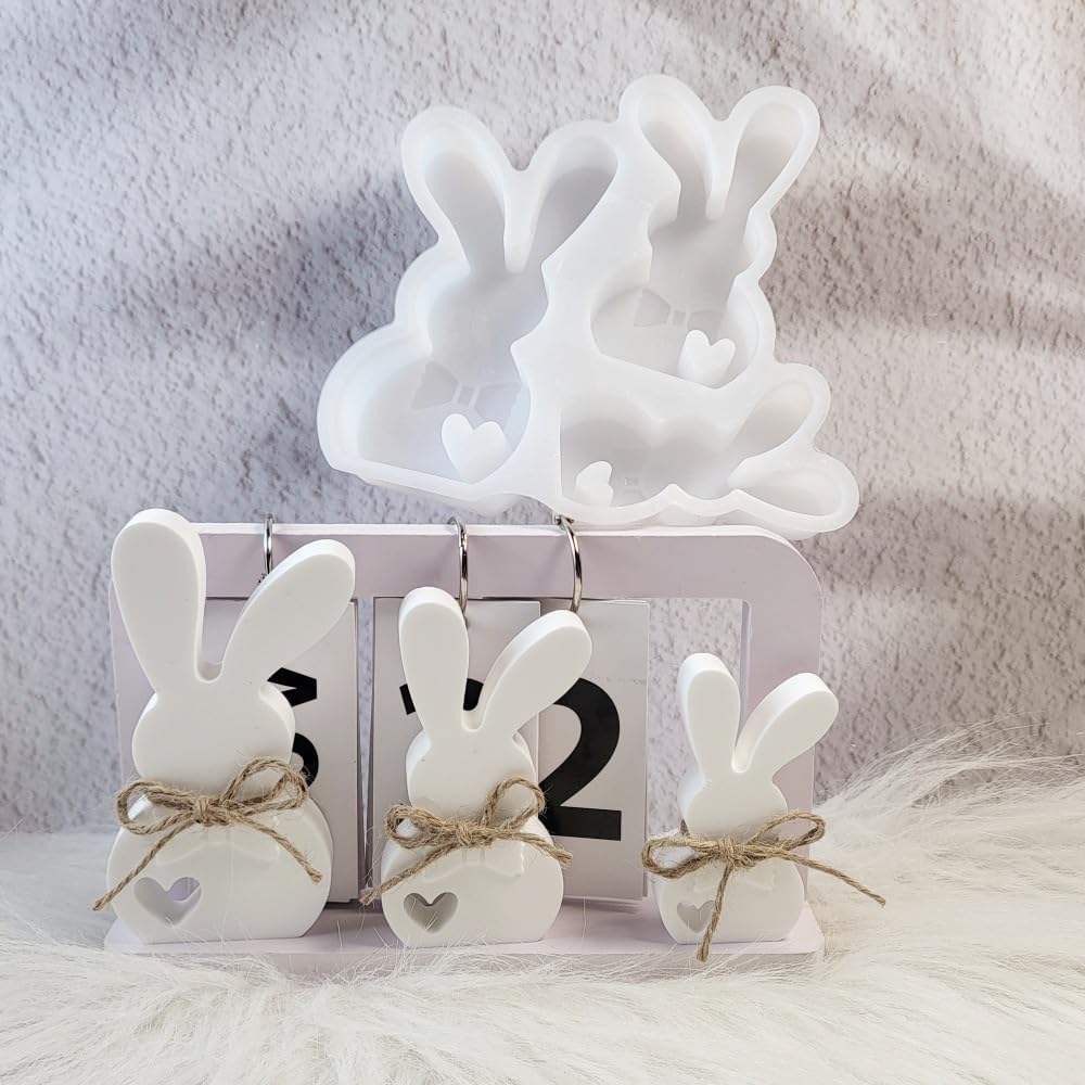 Silicone Moulds Easter Diy Rabbit Silicone Mould Easter, Casting Moulds Silicone Easter Casting Moulds Silicone Spring Silicone Mould Spring For Diy Decoration Crafts